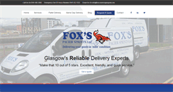Desktop Screenshot of foxcouriersglasgow.com