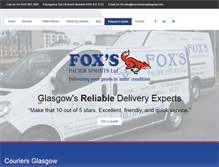 Tablet Screenshot of foxcouriersglasgow.com
